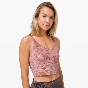 lululemon Soft Cranberry Align Tank (crushed velvet) 6